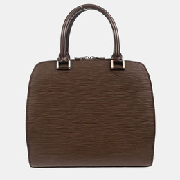 Louis Vuitton: Коричневая сумка  Épi Pont Neuf