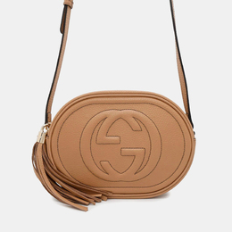 Gucci: Бежевая сумка  Interlocking G