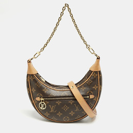 Louis Vuitton: Коричневая сумка 