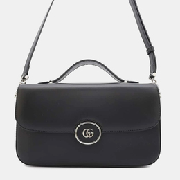 Gucci: Чёрная сумка  GG