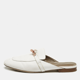Hermes: Белые сабо 