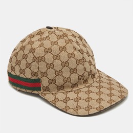 Gucci: Бежевая кепка  GG