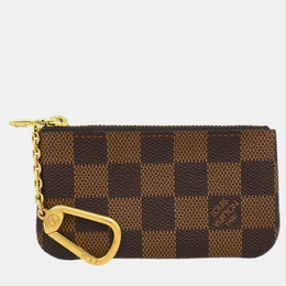 Louis Vuitton: Коричневый кошелёк  Pochette Cles