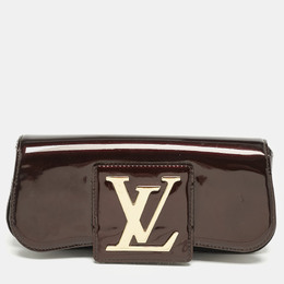 Louis Vuitton: Бордовый клатч 