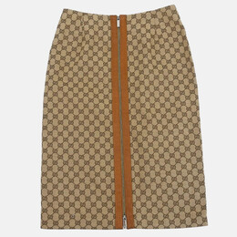 Gucci: Бежевая юбка 