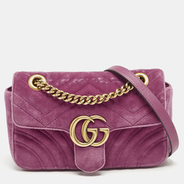 Gucci: Розовая сумка  GG Marmont