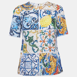 Dolce & Gabbana: Белый топ  Majolica