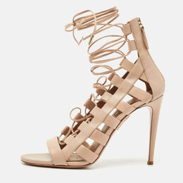 Aquazzura: Бежевые сандалии 