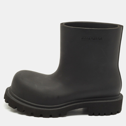 Balenciaga: Чёрные ботинки 