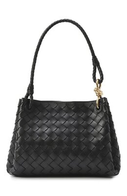 Bottega Veneta: Чёрная сумка 