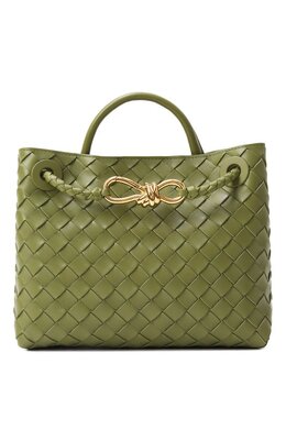 Bottega Veneta: Зелёная сумка 