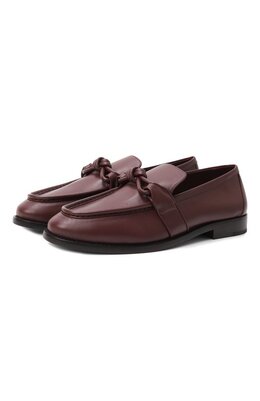 Bottega Veneta: Бордовые туфли 