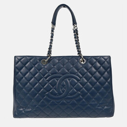 Chanel: Голубая сумка-шоппер 