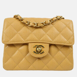 Chanel: Бежевая сумка 