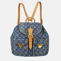 Louis Vuitton: Голубой рюкзак 