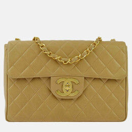 Chanel: Бежевая сумка 