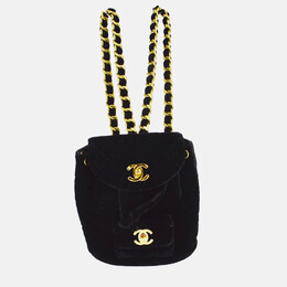 Chanel: Чёрный рюкзак 