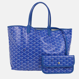 Goyard: Голубая сумка-шоппер 