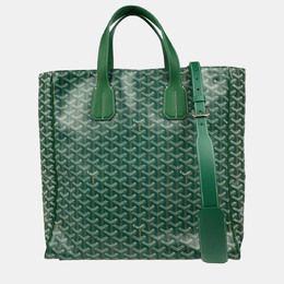 Goyard: Зелёная сумка-шоппер 