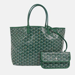 Goyard: Зелёная сумка-шоппер 
