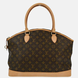 Louis Vuitton: Коричневая сумка-шоппер  Lockit