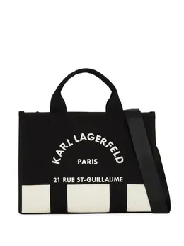 Karl Lagerfeld: Чёрная сумка-шоппер  Rue St Guillaume