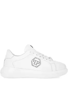 Philipp Plein: Белые кроссовки  Hexagon