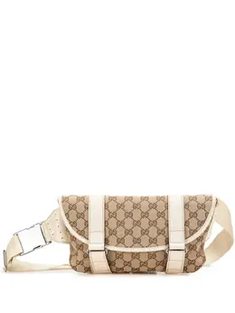 Gucci Pre-Owned: Коричневая поясная сумка 