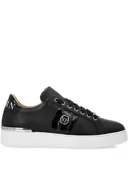 Philipp Plein: Чёрные кроссовки  Hexagon
