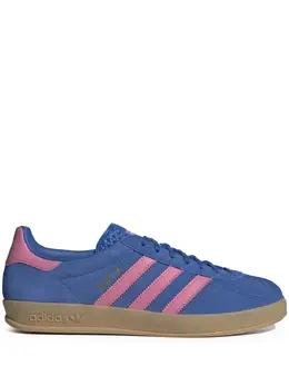 adidas: Голубые кроссовки  Gazelle Indoor