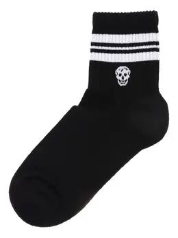 Alexander McQueen: Чёрные носки  Skull
