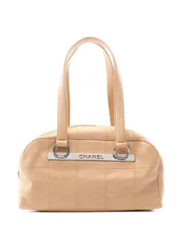 CHANEL Pre-Owned: Бежевая сумка 