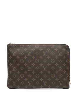 Louis Vuitton Pre-Owned: Коричневый клатч 