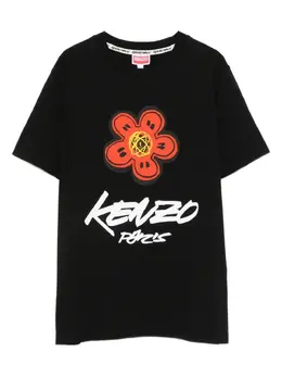 Kenzo: Футболка  Paris с цветочным принтом