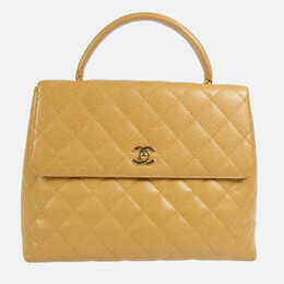 Chanel: Бежевая сумка 