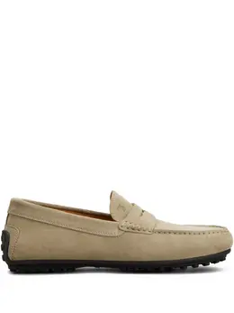 Tod's: Бежевые туфли  City Gommino