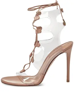 Aquazzura: Бежевые сандалии 