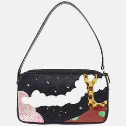 Louis Vuitton: Чёрная сумка  Pochette