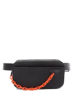 Louis Vuitton Pre-Owned: Чёрная поясная сумка 