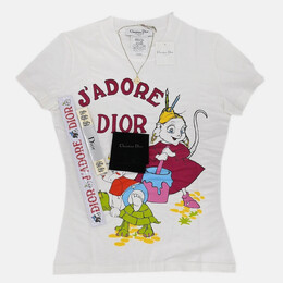 Dior: Белая футболка 