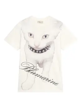 Blumarine: Футболка с принтом 