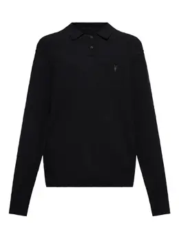 AllSaints: Поло с длинным рукавом 