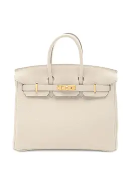 Hermès Pre-Owned: Бежевая сумка-шоппер 