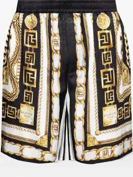 Balmain: Шорты с принтом 