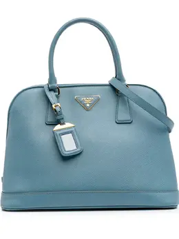 Prada Pre-Owned: Голубая сумка 