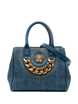 Versace Pre-Owned: Голубая сумка на руку 