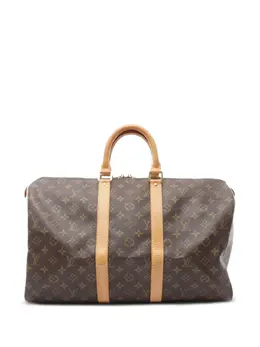 Louis Vuitton Pre-Owned: Коричневый чемодан 