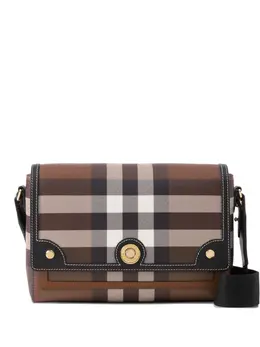 Burberry: Тёмная сумка через плечо  Note