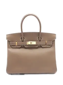 Hermès Pre-Owned: Коричневая сумка-шоппер 