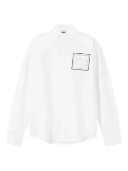 Jacquemus: Рубашка  Simon с принтом